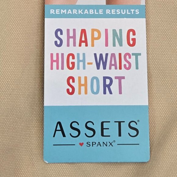 ASSETS by SPANX High-Waist Mid-Thigh Short -Thigh & Tummy Control  Sz: 1X Nude - Picture 10 of 11